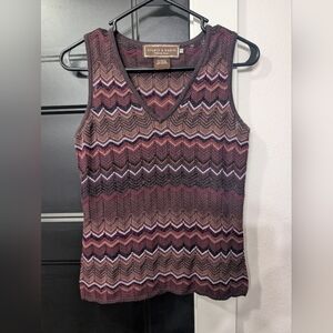 Double D Ranch Knit Sparkle Sleeveless Sweater